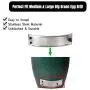 Dracarys Green Egg Replacement Parts Stainless Steel Draft Door Kit BBQ Parts Big Green Egg Parts Accessories Fit for Medium & Large Big Egg Grill, with Punched Mesh Screen Dracarys Green Egg Replacement Parts Stainless Steel Draft Door Kit BBQ Parts Big Green Egg Parts Accessories Fit for Medium & Large Big Egg Grill, with Punched Mesh Screen
