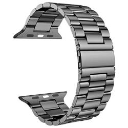 Fitlink Stainless Steel Metal Band for Apple Watch 38/40/42/44mm Replacement Link Bracelet Band Compatible with Apple Watch Series 6 Apple Watch Series 5 Apple Watch Series 1/2/3/4 (Grey, 38/40mm)