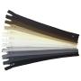 YKK Zippers Assorted Neutral Colors Pack 14 Inch Number 3 Nylon Coil Set of 10 Pieces
