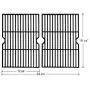 Hongso 19 1/4 Inch Porcelain Cast Iron Grill Grate Cooking Grid Replacement for Charmglow 810-7450-S, 810-8530-F/S, Nexgrill 720-0511 20-0336, Aussie, Kenmore, Jenn-Air, Weber Genesis Series, PCB152 Hongso 19 1/4 Inch Porcelain Cast Iron Grill Grate Cooking Grid Replacement for Charmglow 810-7450-S, 810-8530-F/S, Nexgrill 720-0511 20-0336, Aussie, Kenmore, Jenn-Air, Weber Genesis Series, PCB152