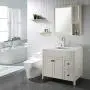 PARLOS Widespread Double Handles Bathroom Faucet with Metal Pop Up Drain and cUPC Faucet Supply Lines, Brushed Nickel, Demeter 13651