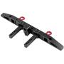 Dilwe RC Car Rear Bumper, Anti-Collision Aluminium Rear Bumper for Traxxax TRX-4 RC Crawler Cars Accessory Parts(Black)