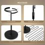 FIMEI Floor Lamp, Modern LED Rotatable Floor Lamp with Reading Light, Standing Lamp with Stepless Dimming and 3000K-6000K Color Temperature, Separately Rotatable Design, Touch and Remote Control