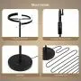 FIMEI Floor Lamp, Modern LED Rotatable Floor Lamp with Reading Light, Standing Lamp with Stepless Dimming and 3000K-6000K Color Temperature, Separately Rotatable Design, Touch and Remote Control