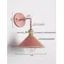 iYoee Wall Sconce Lamps Lighting Fixture with on Off Switch,Green Macaron Wall lamp E26 Edison Copper lamp Holder with Frosted Paint Body Bedside lamp Bathroom Vanity Lights