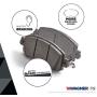 Wagner MX1108 Semi-Metallic Disc Brake Pad Set
