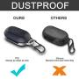 HALLEAST for Galaxy Buds Case, Galaxy Buds+ Plus Case Carrying Case TPU Full Protective Cover with Keychain Compatible Samsung Galaxy Buds Wireless 2020 2019 Earbuds Accessories, Dark Blue