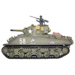 Heng Long 2.4Ghz TK6.0 1/16 Scale Radio Remote Control US M4A3 Sherman (105mm Howitzer) Tank Air Soft RC Battle Tank Smoke & Sound