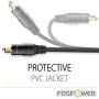 FosPower (6 Feet, 2 Pack) 24K Gold Plated Toslink to Mini Toslink Digital Optical S/PDIF Audio Cable with Metal Connectors & Strain-Relief PVC Jacket