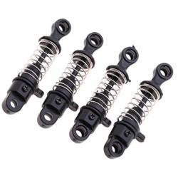 dailymall 4Pcs Shock Absorber Black Plastic for 1/24 Wltoys RC Truck Upgrade Parts