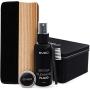 Record Cleaner - 4 in 1 Vinyl Record Cleaner Kit - Includes Ultra-Soft Velvet Brush, XL Cleaning Liquid, Brush Cleaner and Turntable Stylus Cleaning Gel - Vinyl Records Collection Cleaning Kits