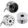 4 Pieces Sewing Machine Bobbin Case Bobbin Holder with 30 Pieces Metal bobbins, for Front Loading 15 Class Machines