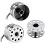 4 Pieces Sewing Machine Bobbin Case Bobbin Holder with 30 Pieces Metal bobbins, for Front Loading 15 Class Machines 4 Pieces Sewing Machine Bobbin Case Bobbin Holder with 30 Pieces Metal bobbins, for Front Loading 15 Class Machines