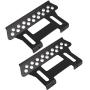 Tbest 2Pcs RC Side Pedal, Side Metal Pedal Plate Step Sliders Climber Car Parts Compatible with Axial SCX10 1/10 RC Tracked Vehicle (Black)