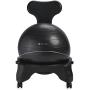 Gaiam Classic Balance Ball Chair – Exercise Stability Yoga Ball Premium Ergonomic Chair for Home and Office Desk with Air Pump, Exercise Guide and Satisfaction Guarantee