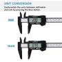 Digital Caliper, Adoric 0-6'' Calipers Measuring Tool - Electronic Micrometer Caliper with Large LCD Screen, Auto-Off Feature, Inch and Millimeter Conversion