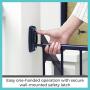 Toddleroo by North States 47.85'' Wide Easy Swing & Lock Baby Gate: Ideal for Wider Areas and stairways. Hardware Mount. Fits Openings 28.68'' - 47.85'' Wide (31'' Tall, Matte Bronze)