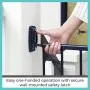 Toddleroo by North States 47.85'' Wide Easy Swing & Lock Baby Gate: Ideal for Wider Areas and stairways. Hardware Mount. Fits Openings 28.68'' - 47.85'' Wide (31'' Tall, Matte Bronze)