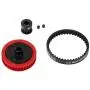 UXELY 1/10 RC Belt Drive Transmission Gears System, RC Car Crawler Axial Upgrade DIY Parts, Stable Belt Drive Transmission Gears, for SCX10 90046 UXELY 1/10 RC Belt Drive Transmission Gears System, RC Car Crawler Axial Upgrade DIY Parts, Stable Belt Drive Transmission Gears, for SCX10 90046