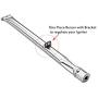 Hisencn Repair Kit Stainless Steel Grill Burner Tube, Porcelain Heat Tent Shield Deflector, Adjustable Carryover Tube Replacement For Charbroil 4 Burner 463211512, 463211513, 463211514 Gas Grill Model