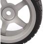 BQLZR Plastic RC 1:10 Drift Tires & Grey Aluminum Alloy 5 Spokes Wheels Pack of 4