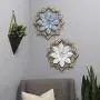 Stratton Home Décor Stratton Home Decor White Wood Frame Metal Flower, 16.00 X 1.50 X 16.00 Stratton Home Décor Stratton Home Decor White Wood Frame Metal Flower, 16.00 X 1.50 X 16.00