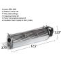 Hongso BLOT Replacement Fireplace Blower Fan KIT for Monessen, Hearth Systems, Martin, Majestic, Hunter Fireplaces