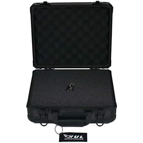 HUL 13in Aluminum Case with Customizable Pluck Foam Interior for Test Instruments Cameras Tools Parts and Accessories
