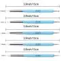 Caydo 9 Pieces Stylus Tools, 5 Pieces 2 Way Total 10 Different DIY Silicone and Ceramic Clay Indentation Tool and 4 Pieces Double-Ended Metal Ball Tools