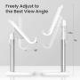 [2020 Upgraded] Wireless Charger, [Angle&Height Adjustable] LISEN Cell Phone Wireless Charging Stand, 10/7.5W Fast Wireless Charger for iPhone 11/Pro/Max/X/XR/XS Max, Galaxy Samsung S10/S9/S8-White