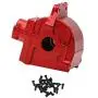 F Fityle 1 Set Upgrade Metal Upper Lower Gearbox Housing Cover Set for WLTOYS 144001, 1/14 RC Car Buggy Parts - Red F Fityle 1 Set Upgrade Metal Upper Lower Gearbox Housing Cover Set for WLTOYS 144001, 1/14 RC Car Buggy Parts - Red