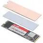 Easycargo Laptop M.2 Heatsink Kit, Copper Heat Sink + High Performance Nano Thermal pad 1mm 0.5mm for Cooling PC Laptop M2 2280 SSD NVMe (4-Set)