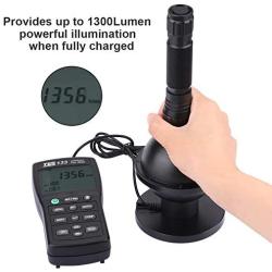 Feyachi FL11-MB Tactical Flashlight 1200 Lumen Matte Black LED Weapon Light with Picatinny Mount, Rechargeable Batteries and Pressure Switch Included