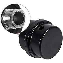 Feather butterfly Replace 1/2'' Thread Connector Air Compressor Muffler Filter Silencer 20mm Black Metal Intake Filter Silencer（2Pcs）