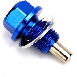 Magnetic Oil Drain Plug Magnetic Sump Drain Nut Oil Drain Bolt (12x1.25,Blue)