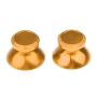 Metal Buttons for DualShock 4, Aluminum Metal Thumbsticks Analog Grip & Bullet Buttons & D-pad for PS4 Controller (Gold)