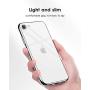 DTTO Compatible with iPhone SE Case 2020, Clear Soft TPU Cover Case [Lightening Series] with Metal Luster Edge for iPhone 7/8/SE 2020, 4.7 inch, Silver