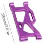 Mingbai Alloy Front&Rear Suspension Arms for WLtoys 124019 1/12 RC Car, RC Car Upgrade Metal Front&Rear Swing Arm Spare Part (2-Pack Rear Swing Arm)