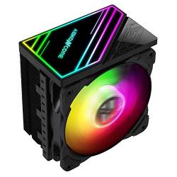 ABKONCORE CT408 CPU Cooler, 120mm Silent PWM Fan, 4 Continuous Direct Contact Heat Pipes, Auto RGB Spectrum LED CPU Fan, Auto RGB CPU Air Cooler, Intel LGA1151/1200, AMD AM4/Ryzen CPUs