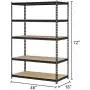 Muscle Rack 5-Shelf Steel Shelving, Silver-Vein (18'' D x 48'' W x 72'' H) (1) Muscle Rack 5-Shelf Steel Shelving, Silver-Vein (18'' D x 48'' W x 72'' H) (1)