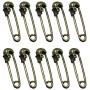 Mystart 20 Pieces Punk Skull Head Connectors Charms DIY Handmade Alloy Crafts Accessories (Antique Bronze)