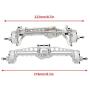 Ky-RC Metal Front and Rear Portal Axles for 1/10 RC Crawler Car Axial SCX10 III Axle Upgrade Part (Silvery)