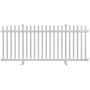 Zippity Outdoor Products ZP19026 Lightweight Portable Vinyl Picket Fence Kit w/Metal Base(42'' H x 92'' W), White