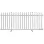 Zippity Outdoor Products ZP19026 Lightweight Portable Vinyl Picket Fence Kit w/Metal Base(42'' H x 92'' W), White