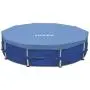 Intex Round Metal Frame Pool Cover, Blue, 15 ft Intex Round Metal Frame Pool Cover, Blue, 15 ft