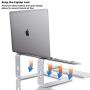 Standmit Laptop Stand Pro, Aluminum Computer Riser, Ergonomic Desktop Notebook Metal Holder Compatible with MacBook Air Pro,HP,Dell,Lenovo, More 10 11 12 13 14 15 15.6 16 Inch Laptops(Silver)