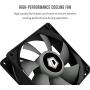 ID-COOLING SE-914-XT-Basic CPU Cooler 126mm Height AM4 CPU Cooler 4 Heatpipes CPU Air Cooler 92mm PWM Fan Air Cooling for Intel/AMD