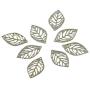 MonkeyJack 400 Pieces Mixed Alloy Metal Hollow Leaf Charm Pendants for Jewelry Making