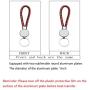 AQWJ 4PCS Sublimation Blanks PU Braided Rope Keychains，Metal Round Shape Rotary Blank Key Rings for Heat Press Sublimation Custom Personalised Sublimation Photo with Double Sides，Reddish Black