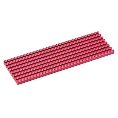 uxcell Aluminum Heatsink 70x22x3mm E-Shape Red for M.2, for 2280 SSD